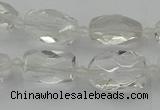 CNG5603 15.5 inches 8*12mm - 13*18mm faceted nuggets white crystal beads