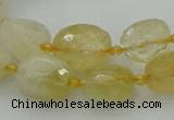 CNG5605 15.5 inches 10*14mm - 13*18mm faceted nuggets citrine beads