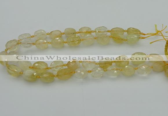 CNG5605 15.5 inches 10*14mm - 13*18mm faceted nuggets citrine beads