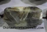 CNG568 20*30mm - 25*40mm faceted nuggets botswana agate beads