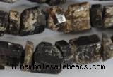 CNG577 5*10mm – 11*15mm nuggets black tourmaline gemstone beads