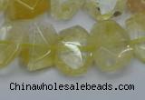 CNG5772 15.5 inches 12*16mm - 15*20mm faceted freeform citrine beads