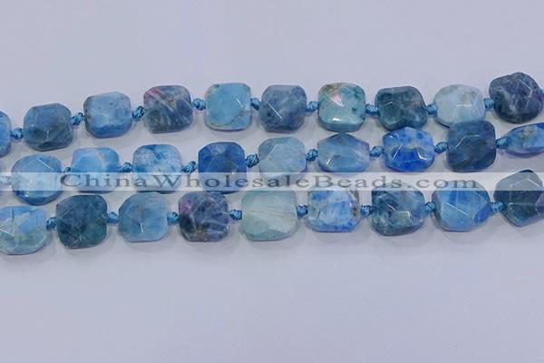 CNG5786 15.5 inches 10*12mm - 10*14mm faceted freeform apatite beads