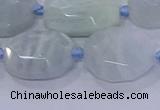 CNG5809 15.5 inches 10*14mm - 12*16mm faceted freeform aquamarine beads