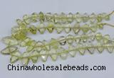 CNG5826 15.5 inches 8*18mm - 13*30mm freeform lemon quartz beads