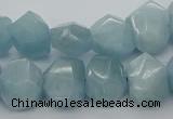 CNG5830 15.5 inches 12*16mm - 13*18mm faceted nuggets aquamarine beads