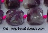 CNG5886 15.5 inches 10*12mm - 10*14mm faceted freeform tourmaline beads