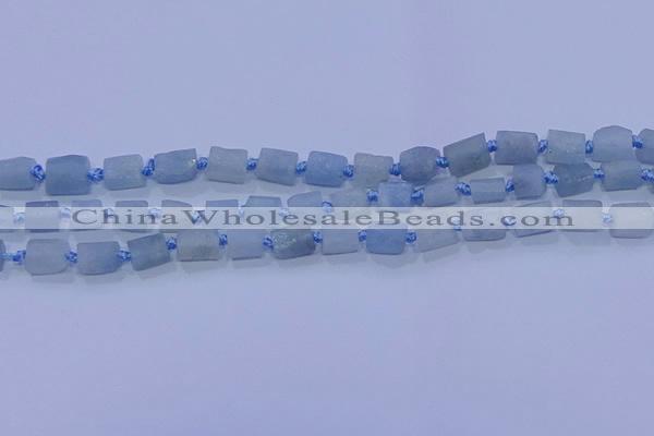 CNG5900 15.5 inches 4*6mm - 6*10mm nuggets rough aquamarine beads