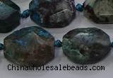 CNG5940 10*14mm - 12*16mm faceted freeform chrysocolla beads