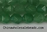 CNG6101 15.5 inches 8mm faceted nuggets green aventurine beads