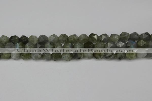 CNG6108 15.5 inches 8mm faceted nuggets labradorite beads