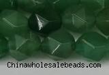 CNG6176 15.5 inches 10mm faceted nuggets green aventurine beads