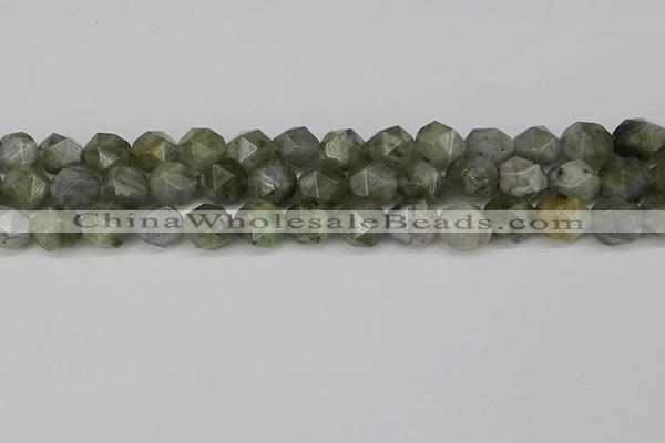 CNG6184 15.5 inches 10mm faceted nuggets labradorite beads