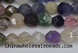 CNG6265 15.5 inches 6mm faceted nuggets mixed gemstone beads