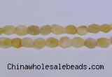 CNG6355 15.5 inches 14*18mm - 16*22mm freeform matte citrine beads