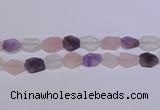 CNG6364 15.5 inches 14*18mm - 16*22mm freeform matte mixed quartz beads