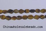 CNG6370 15.5 inches 14*18mm - 16*22mm freeform matte yellow tiger eye beads