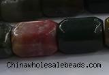 CNG6412 15.5 inches 15*20mm faceted nuggets moss agate beads