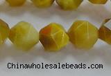 CNG6532 15.5 inches 10mm faceted nuggets golden tiger eye beads