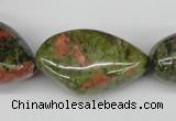 CNG67 15.5 inches 10*16mm - 25*35mm nuggets unakite gemstone beads