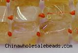 CNG6804 15.5 inches 8*12mm - 10*16mm nuggets citrine beads