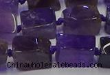 CNG6819 15.5 inches 8*12mm - 10*16mm nuggets amethyst beads