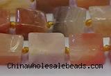 CNG6825 15.5 inches 8*12mm - 10*16mm nuggets sunstone beads
