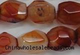 CNG685 15.5 inches 15*18mm - 18*20mm faceted nuggets agate beads