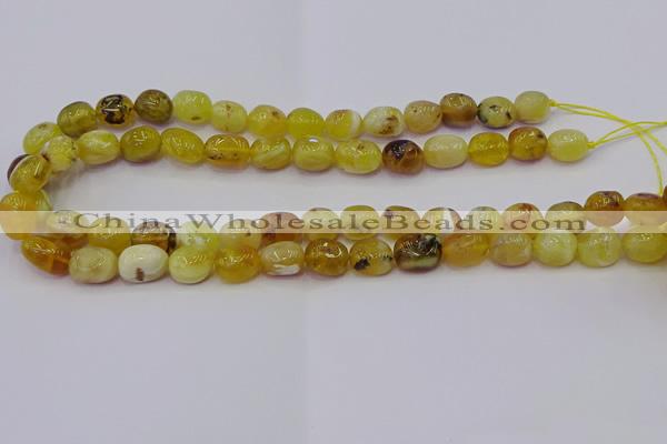 CNG6880 15.5 inches 8*12mm - 10*14mm nuggets yellow opal beads
