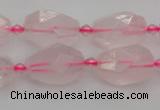 CNG6916 15.5 inches 12*16mm - 13*18mm faceted nuggets rose quartz beads