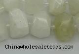 CNG6925 12*16mm - 15*20mm faceted nuggets white moonstone beads