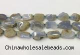 CNG6948 15.5 inches 18*20mm - 22*30mm freeform blue chalcedony beads
