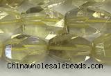 CNG6954 10*14mm - 12*16mm faceted nuggets lemon quartz beads