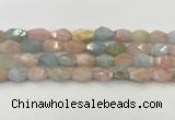 CNG6963 15.5 inches 10*14mm - 12*16mm faceted nuggets morganite beads