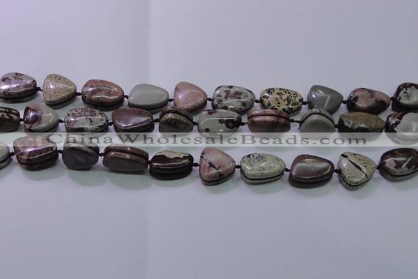 CNG698 15.5 inches 13*18mm - 15*16mm freeform artistic jasper beads