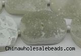 CNG7021 15.5 inches 20*28mm - 25*35mm freeform druzy agate beads