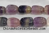 CNG707 15.5 inches 10*14mm nuggets fluorite beads wholesale