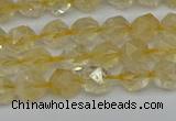 CNG7235 15.5 inches 6mm faceted nuggets citrine beads wholesale