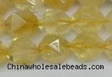 CNG7238 15.5 inches 12mm faceted nuggets citrine beads wholesale