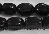 CNG725 15.5 inches 15*20mm nuggets black obsidian beads wholesale