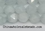 CNG7261 15.5 inches 8mm faceted nuggets aquamarine beads