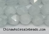 CNG7261 15.5 inches 8mm faceted nuggets aquamarine beads