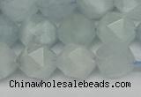 CNG7262 15.5 inches 10mm faceted nuggets aquamarine beads