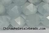 CNG7263 15.5 inches 12mm faceted nuggets aquamarine beads