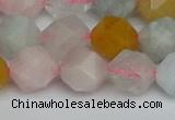 CNG7268 15.5 inches 12mm faceted nuggets morganite beads