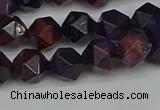 CNG7316 15.5 inches 8mm faceted nuggets purple tiger eye beads
