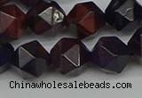 CNG7318 15.5 inches 12mm faceted nuggets purple tiger eye beads