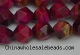 CNG7322 15.5 inches 10mm faceted nuggets red tiger eye beads