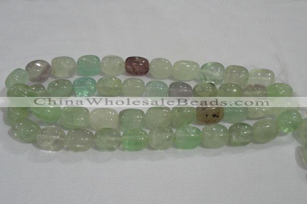 CNG736 15.5 inches 13*18mm nuggets fluorite beads wholesale