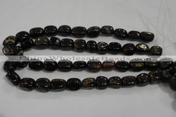 CNG739 15.5 inches 13*18mm nuggets blue tiger eye beads wholesale